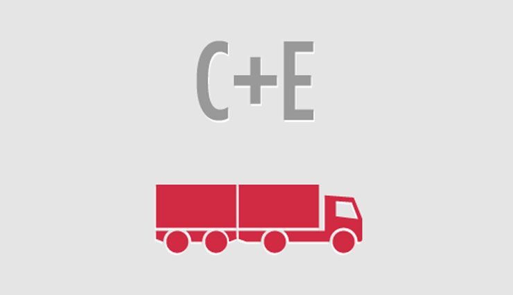 Carnet de camión C+E en Madrid